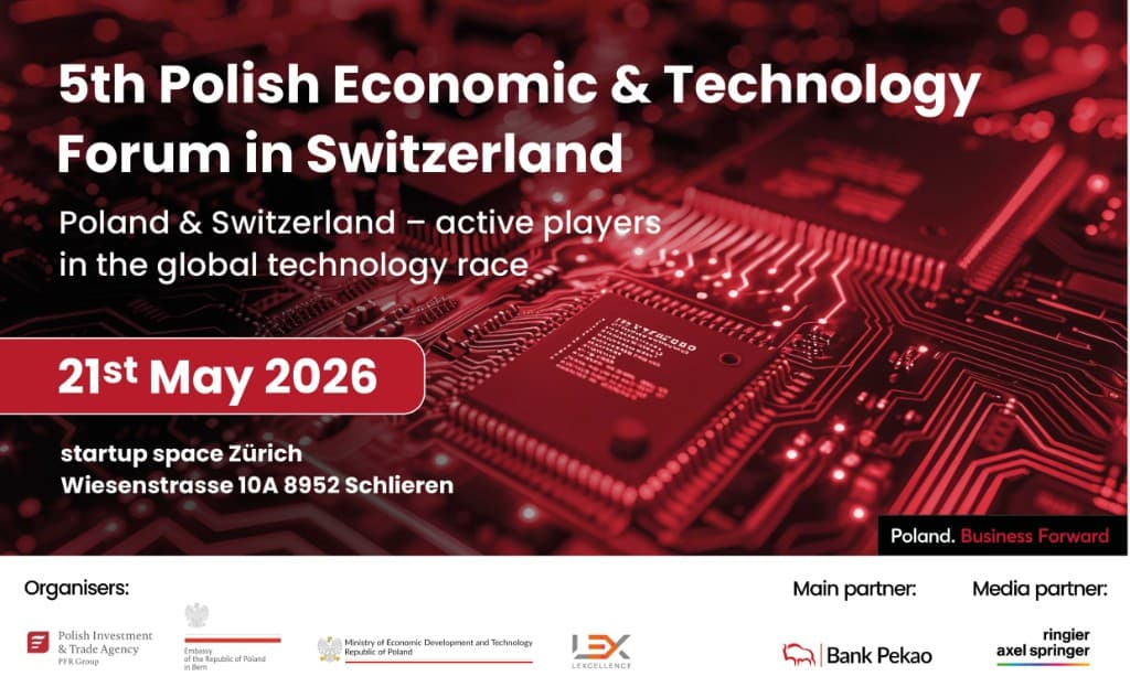 5th Polish Economic and Technology Forum Switzerland event poster